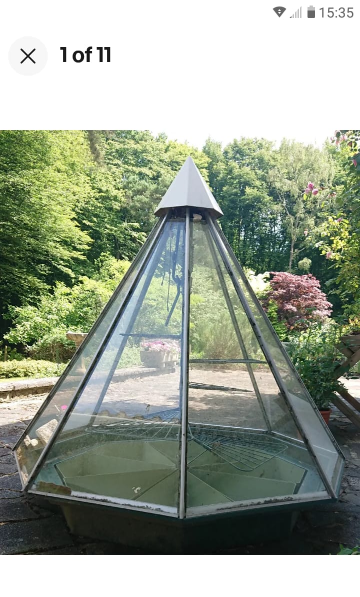 Pyramid Glasshouse Structure